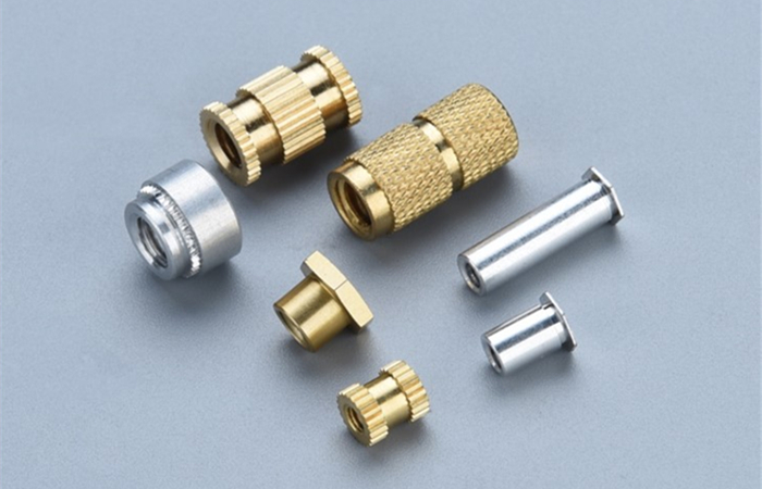 自动车床五金车削加工件-铜包胶螺母