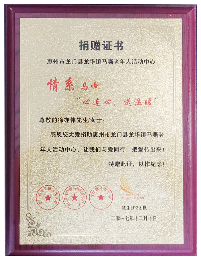 企业对社会捐赠